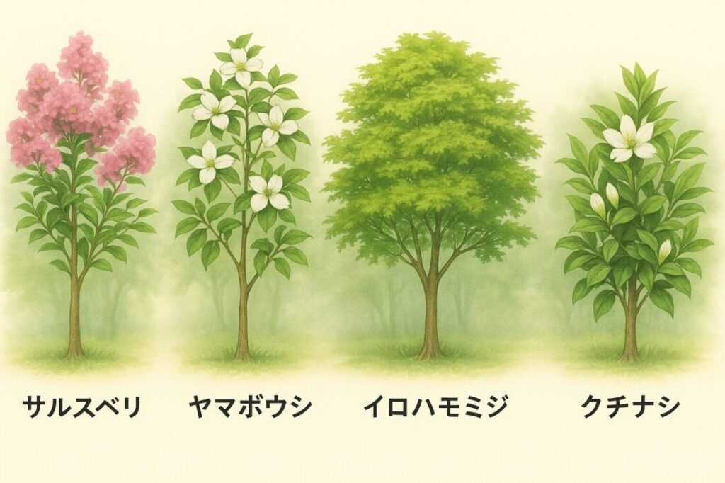夏におすすめの和風庭木の画像4選
