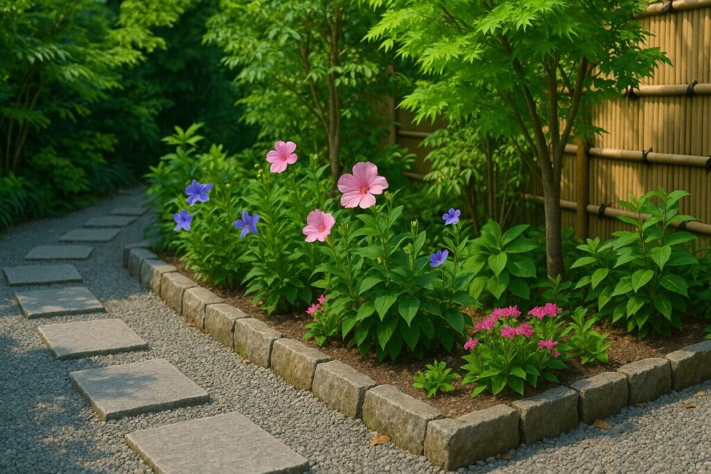 夏の和風花壇のイメージ