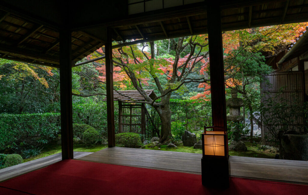 日本家屋にある行燈の画像