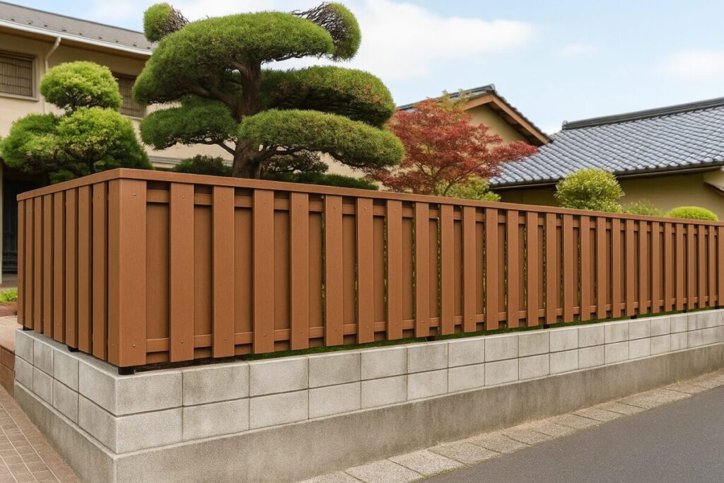 大和塀の和モダン住宅の画像