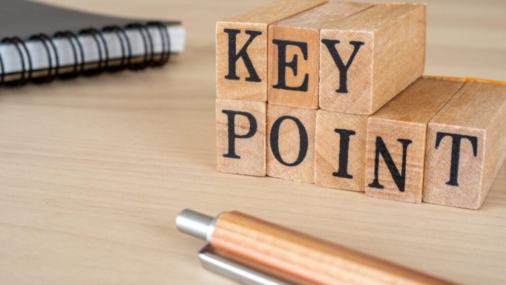 キーポイントと書かれた画像