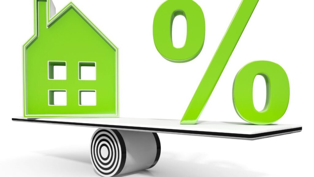 家のイラストと％のマークが書いてある画像